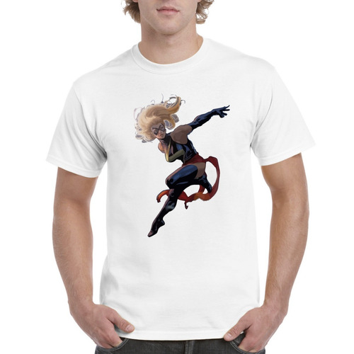 Camiseta Para Hombre Historietas Capitan Marvel Phyla-vell