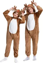 Comprar Disfraz Pijama Kigurumi De Rodolfo El Reno Para Niños Niñas