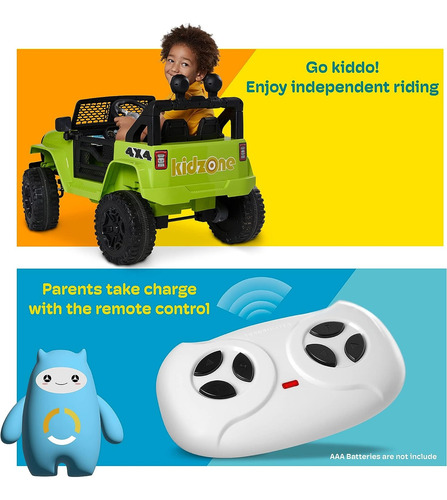Carrito Electrico Kidzone Ride On Truck 12v Luces Y Sonidos