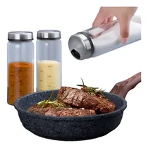 Comprar Set De 3 Condimenteros Para Pimienta Sal Capacidad De 300ml