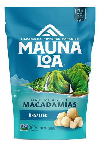 Mauna Loa Nueces De Macadamia Tostadas Hawaianas, Sin Sal, .