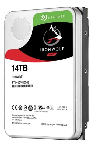 Disco Duro Interno Seagate Ironwolf St14000vn0008 14tb
