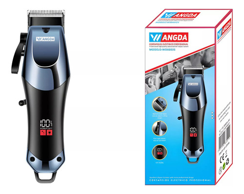 Cortadora De Cabello Recargable 3w Accesorios Incluidos Azul Acero
