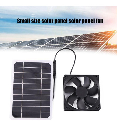 A Kit Ventilador De Painel Solar 5w Exaustor Solar À Prova