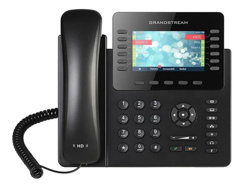 Telefono Ip Grandstream Gxp2170 48 Teclas Rapidas 6 Sip Pantalla Lcd Color Bluetooth Gigabite Poe
