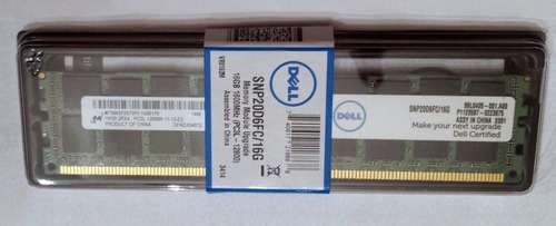 Imagen 2 de 5 de Memoria De 16gb Dell Ddr3 Snp20d6fc/16g Ecc Reg 1600/12800
