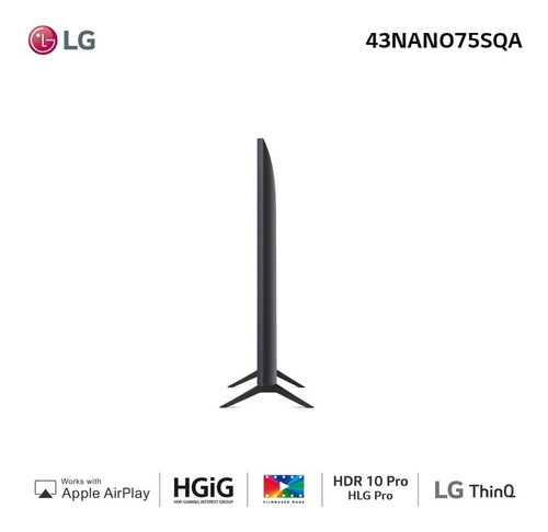 Imagen 2 de 3 de LG Nanocell 4k 43 43nano75sqa Ai Smart Tv