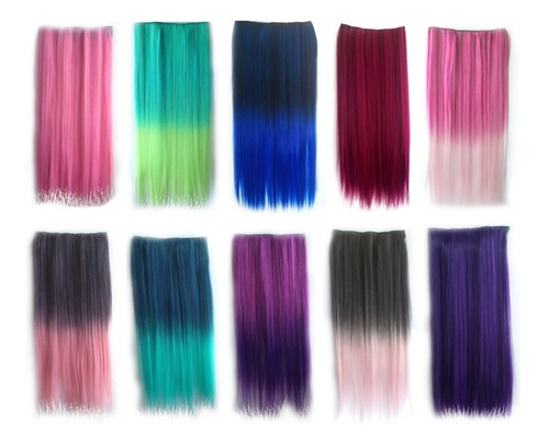 ¡ Extensión En Kanekalon Nw Cortina Cabello Lisa Degradee !!