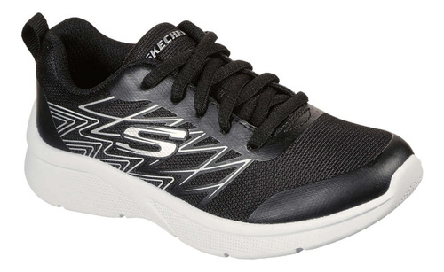 Tenis Skechers Niños Microspec Negro - Plata