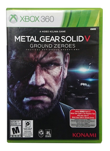 Metal Gear Ground Zeroes Xbox 360