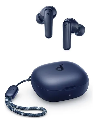 Fone de Ouvido Soundcore P20i Bluetooth 5.3 Grave Potente Drivers 10mm 30h Bateria Carregamento Rápido App Personalização De Som Via App IPX5 2 Mics IA para Chamadas Claras Case Compacto Cor Azul
