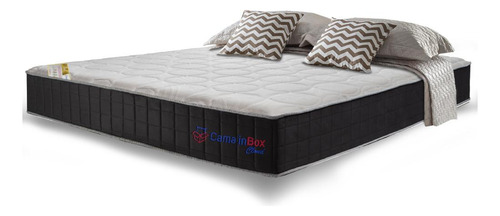 Colchão King Pocket Cama Inbox Cloud Cinza 193x203x28