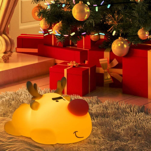 Luz De Noche De Navidad For Niños, Lindo Reno De 3 Niveles