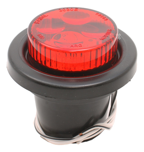 Faro Led Circular Rojo Unipolar Camiones Acoplado Baiml