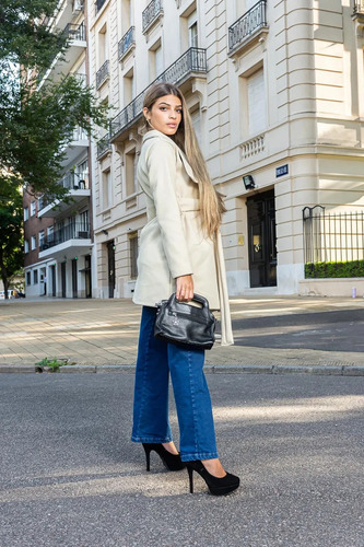 Tapado Londres Con Tira Y Bolsillos De Invierno