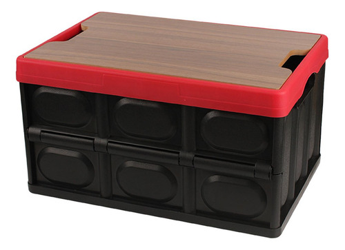 Contenedor De Almacenamiento Plegable Funda De Madera 56l