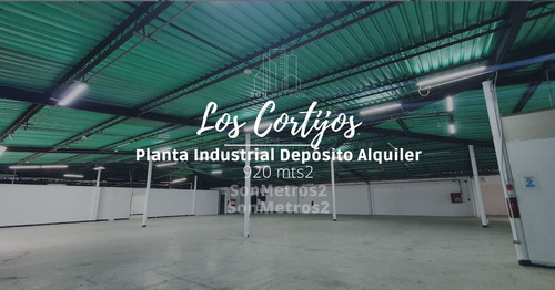 Depósito Planta Industrial En Alquiler Los Cortijos 920 Mts2 Sonmentros2