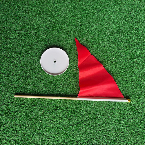 2 Mini Golf Putting Cup Y Flag Golf Hole Cup Para Uso En