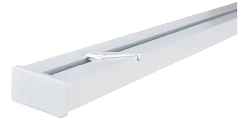 Riel Triple Cortina Incluido Para Techo Aluminio Blanco 55 