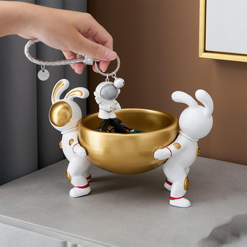 Escultura Snack Bandeja Cosmética Pastel 19cmx13cmx15cm