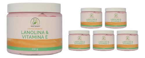 Crema Corporal De Lanolina Con Vitamina E (400g) 6 Pack