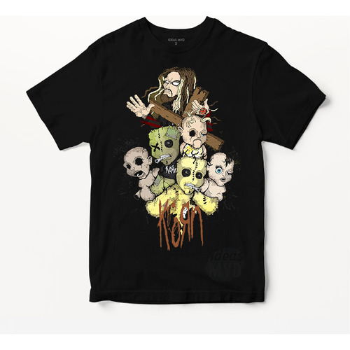 Remera Korn (negra:) Ideas Mvd