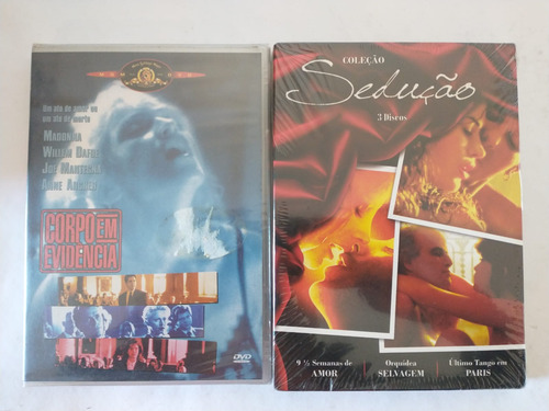Dvds Corpo Em Evidência + Coleção Sedução Novos Lacrados