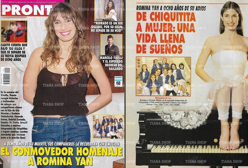 Revista Pronto5 Sept 2018romina Yan Conmovedor H Pkkzjz