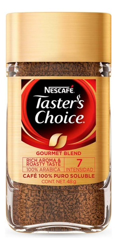 Café instantáneo clásico Nescafé Flavors Collection Taster´s Choice Gourmet blend frasco 48 g
