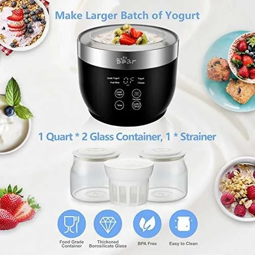 Bear Yogurt Maker, Maquina Griega Para Hacer Yogurt Con Cola