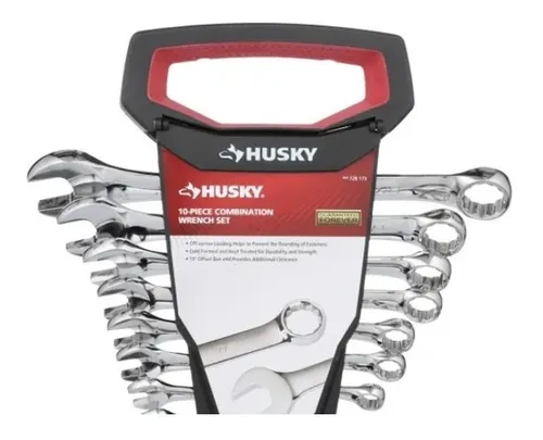 Husky 10 piece combination outlet wrench set
