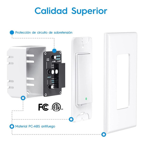 Interruptor Inteligente Wifi - Apple Homekit, Alexa, Google