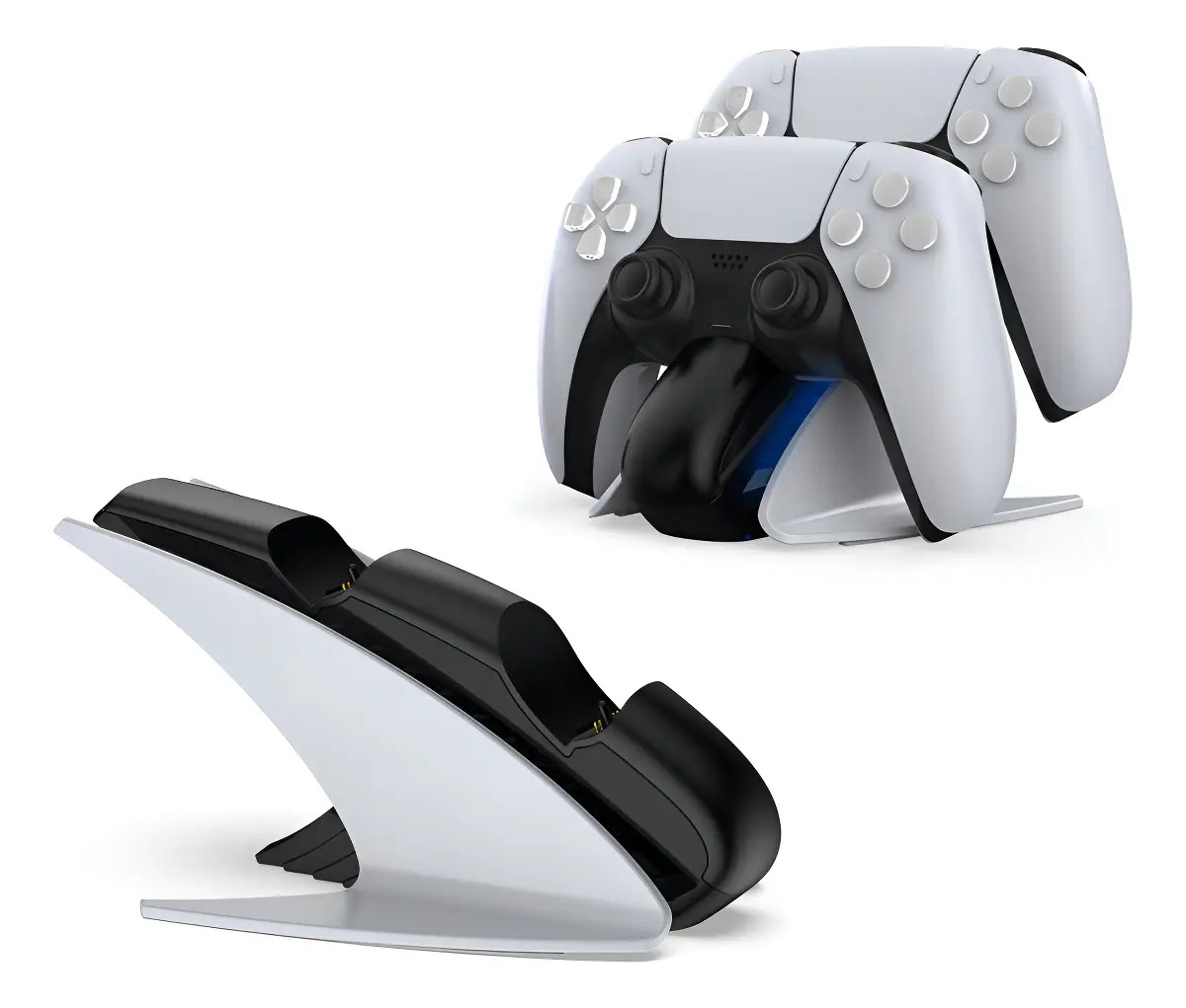 Dock Station Carregador Duplo para Controle PS5 Dobe TP5-0583 LED Branco