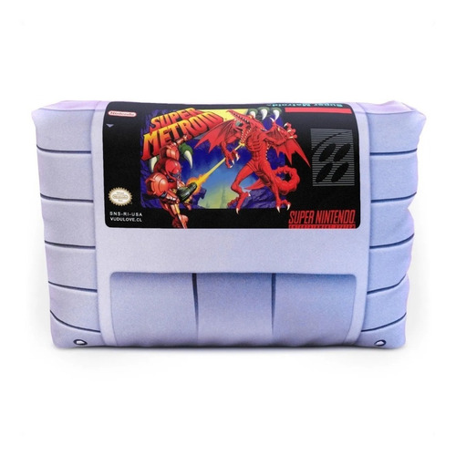 Cojín Super Nintendo Super Metroid 30x20cm Vudú Love