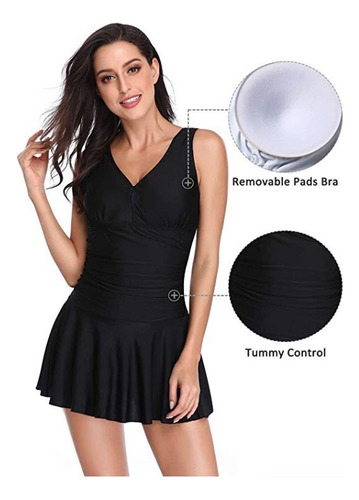 Traje De Baño Moda Bikini Conservador Vestido De Baño