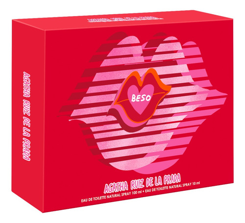 Set Agatha Ruiz de la Prada Beso Edt 100ml Edt 10ml Volumen de la Unidad 100 Ml