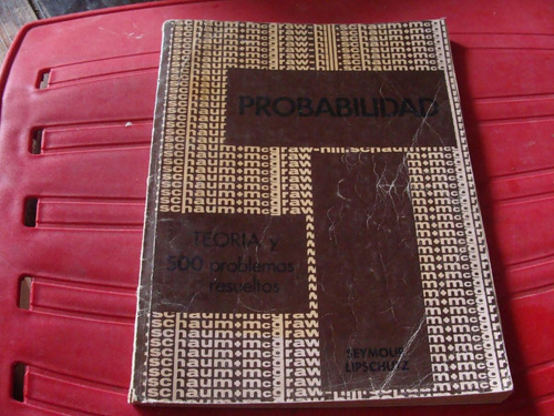 Libro Clave 2, Probabilidad , Serie Schaum  , Año 1976  , 15