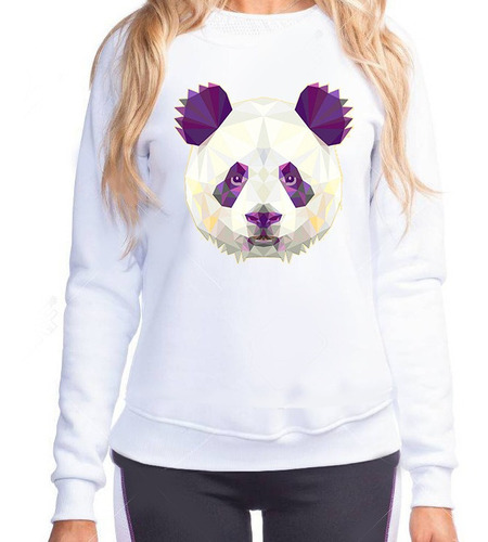 Sudadera Hoodie Moda Animales Lobo, Tigre, Panda Geometria 