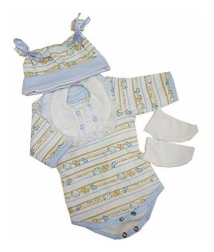 Tongina Newborn Baby Doll Clothes For 17 -18  Reborn Girl Bo
