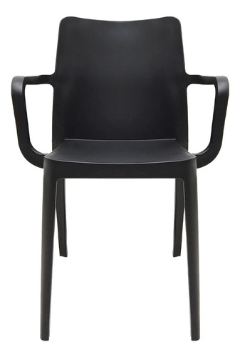 Silla De Comedor Biella Con Brazos De Plástico Resistente