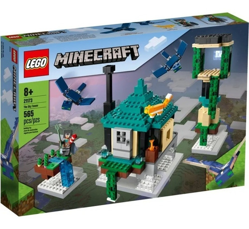 Lego Minecraft La Torre Al Cielo 21173 565pz Dragón Construc
