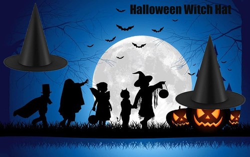 Kspowwin 12pcs Halloween Witch Hats Accesorio De Disfraces D