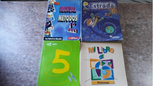 Manuales Escolares. Lote De 4 Libros. Muy Buen Estado. 