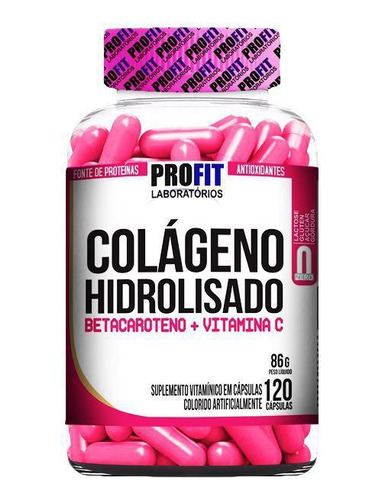 Colageno Hidrolisado Com Betacaroteno - 150 Cáps - Profit