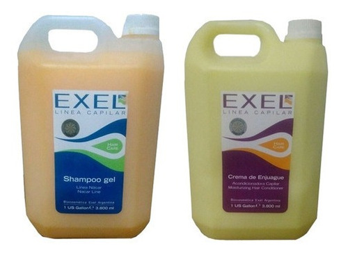 Kit Shampoo + Enjuague Trigo Gel Profesional  Exel 