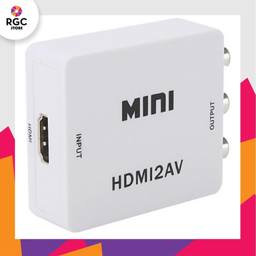 Adaptador Convertidor Hdmi A Rca Av Audio Video Conversor Tv