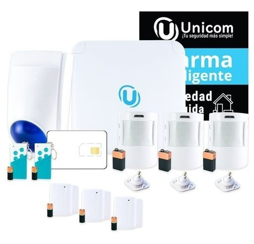 Kit Alarma Inalambrica Unicom Urban Con Gsm