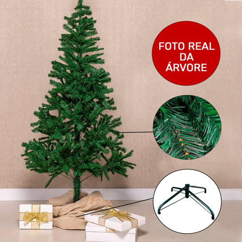 Árvore De Natal Grande Promoção Artificial Luxo 180 Cm Cheia | Frete grátis