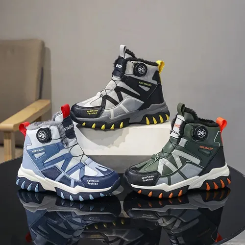 Botas De Nieve Impermeables Cálidas Con Forro Polar Para Niñ