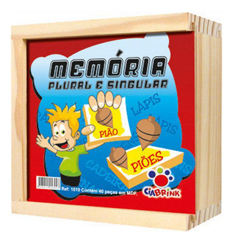 Jogo Da Memória Plural E Singular Ciabrink